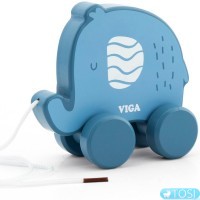 Деревянная игрушка-каталка Viga Toys Слон